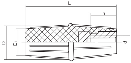 双锥形手柄套结构图